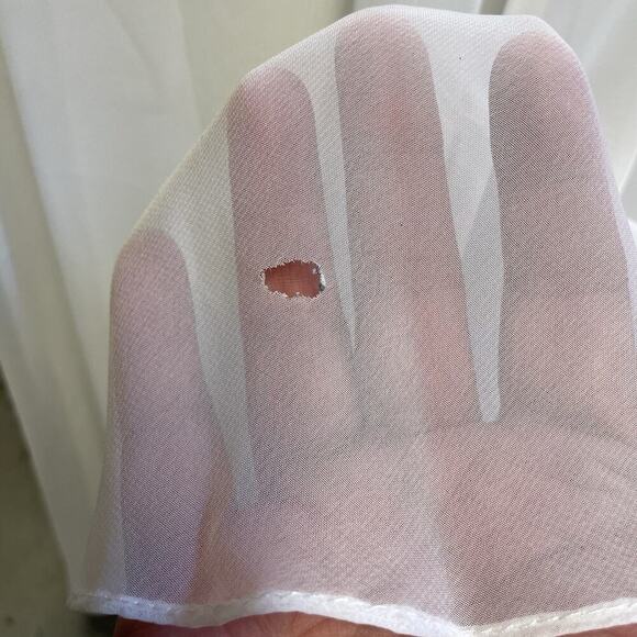 Jessica McClintock Dress Size 5/6 White Bridal Lace Wedding Shower Vintage 1980s - Picture 6 of 13